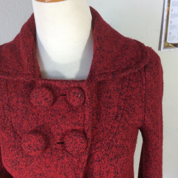 GIFTED 🎁 Doki Geki Nordstrom Red Bow Coat - Picture 3 of 8